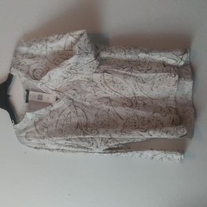 COPY - Ralph Lauren long sleeve white gold pattern